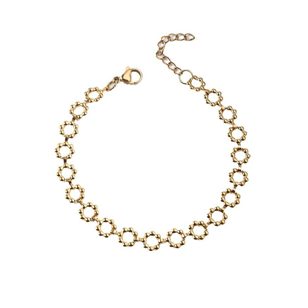 Luxury Gold Bracelet for Women Adjustable Gold Chain Women Jewelry Gift - Plum Blossom