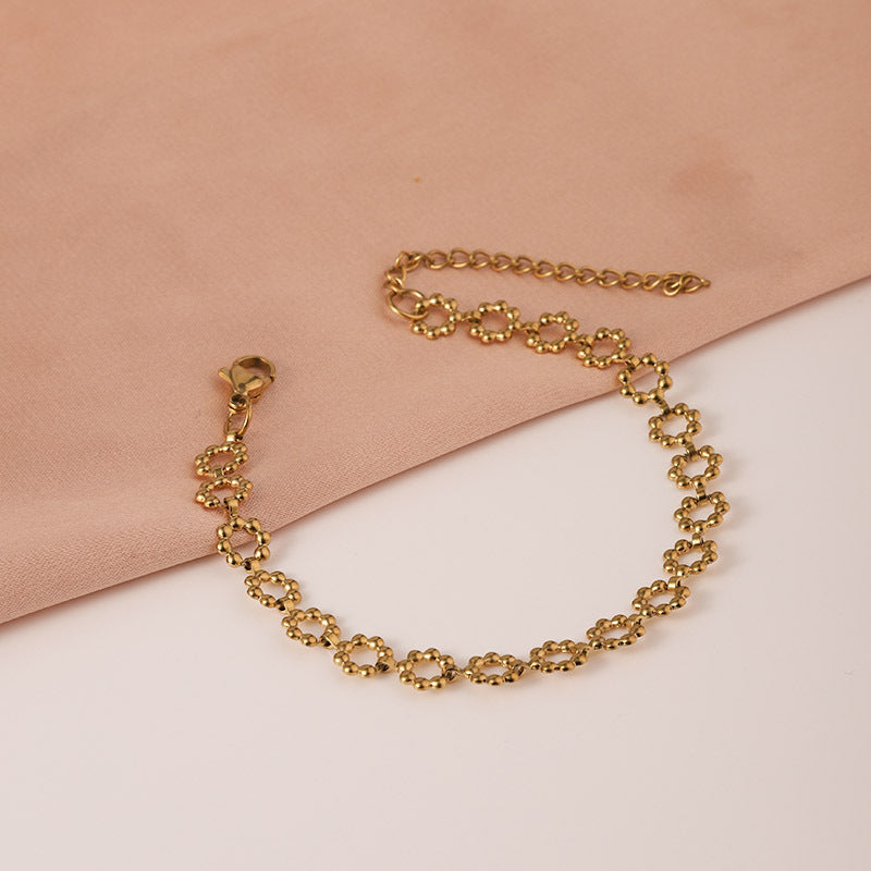 Luxury Gold Bracelet for Women Adjustable Gold Chain Women Jewelry Gift - Plum Blossom