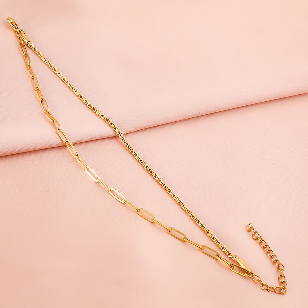 Luxury Gold Bracelet for Women Adjustable Gold Chain Women Jewelry Gift - Twist Chain
